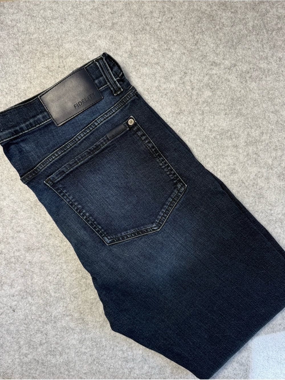 Fidelity Torino Denim Dark Blue Men’s Jeans in Color Largo Size 36